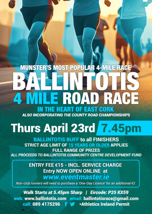 Ballintotis 4 Mile Road Race 2026